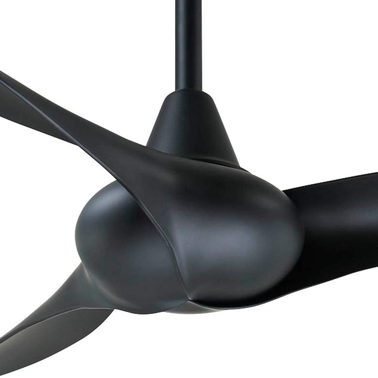Image 3 52" Minka Aire Wave Coal Black Indoor Ceiling Fan with Remote Control more views