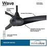 6_52" Minka Aire Wave Coal Black Indoor Ceiling Fan with Remote Control more views