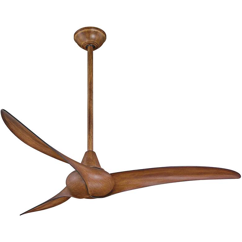 Image 2 52 inch Minka Aire Wave Distressed Koa Ceiling Fan with Remote Control