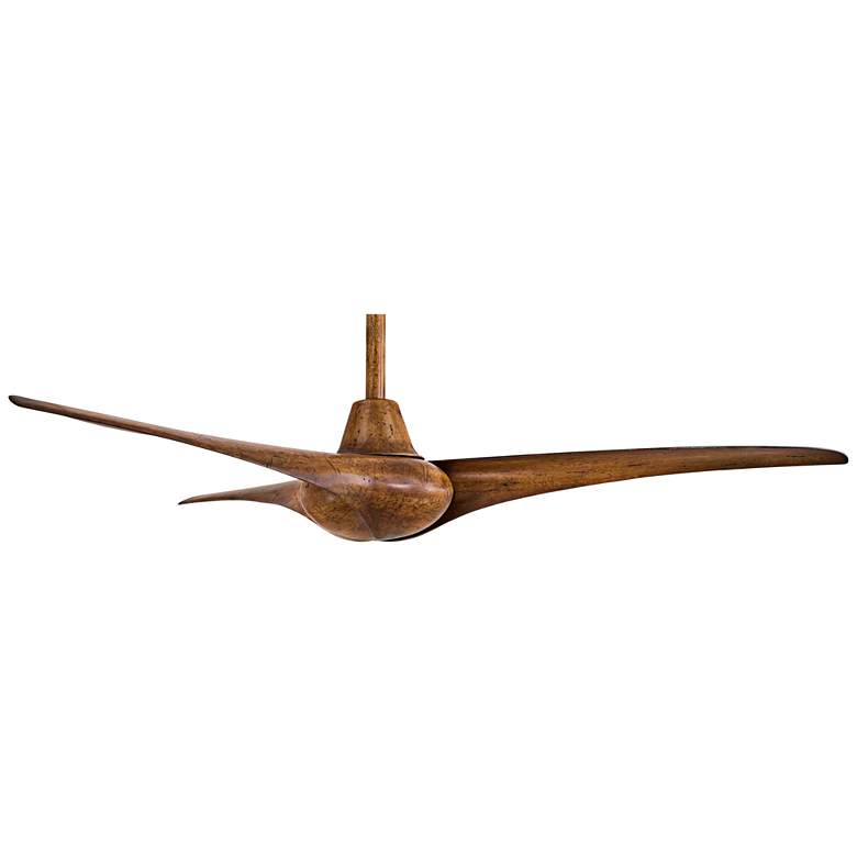 Image 6 52 inch Minka Aire Wave Distressed Koa Ceiling Fan with Remote Control more views