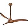 52" Minka Aire Wave Distressed Koa Indoor Ceiling Fan with Remote