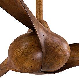 Image3 of 52" Minka Aire Wave Distressed Koa Indoor Ceiling Fan with Remote more views