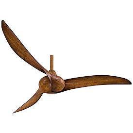 Image5 of 52" Minka Aire Wave Distressed Koa Indoor Ceiling Fan with Remote more views
