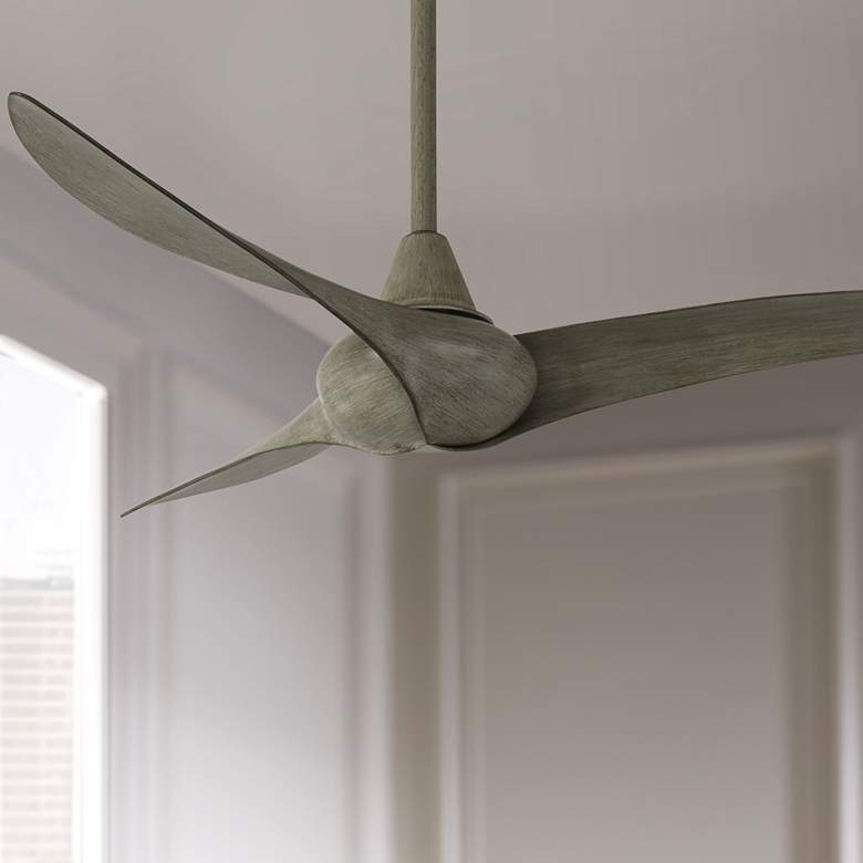 Image 1 52 inch Minka Aire Wave Driftwood Ceiling Fan with Remote Control