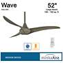 52" Minka Aire Wave Driftwood Ceiling Fan with Remote Control