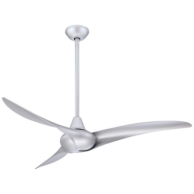 Image 2 52" Minka Aire Wave Silver Modern Indoor Ceiling Fan with Remote