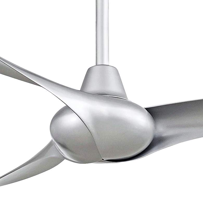 Image 3 52" Minka Aire Wave Silver Modern Indoor Ceiling Fan with Remote more views