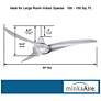 7_52" Minka Aire Wave Silver Modern Indoor Ceiling Fan with Remote more views