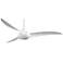 52" Minka Aire Wave White Ceiling Fan with Remote Control