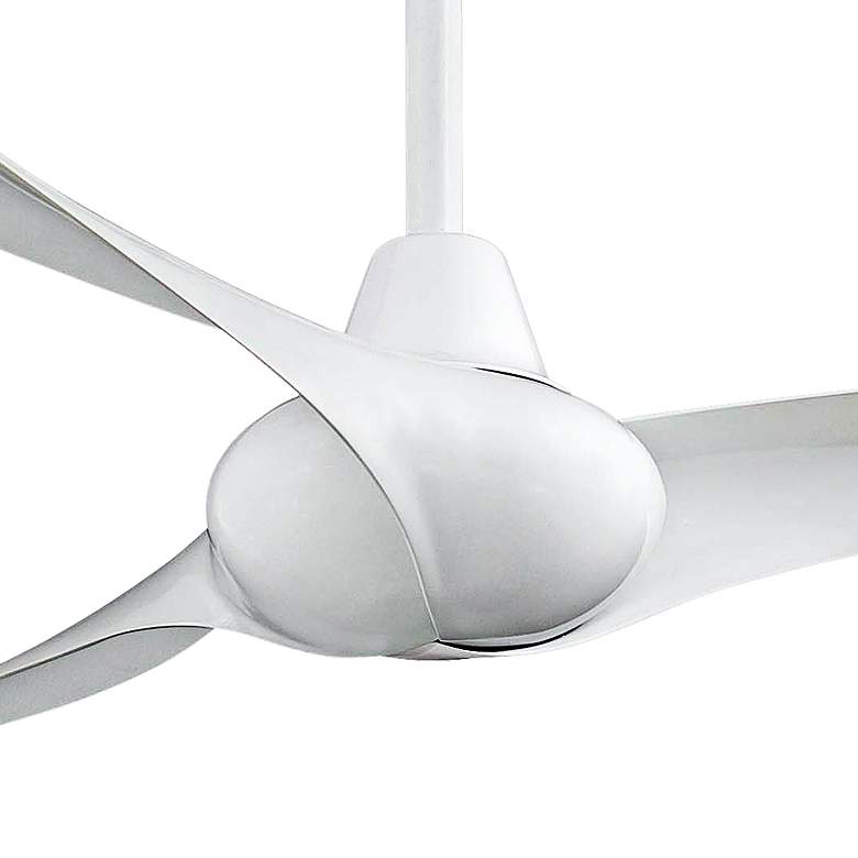 52 inch Minka Aire Wave White Ceiling Fan with Remote Control more views