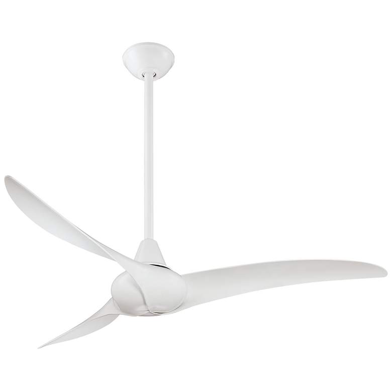 Image 2 52 inch Minka Aire Wave White Finish Indoor Ceiling Fan with Remote