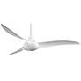 52" Minka Aire Wave White Finish Indoor Ceiling Fan with Remote