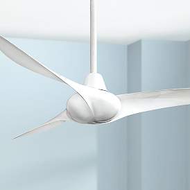 Image1 of 52" Minka Aire Wave White Finish Indoor Ceiling Fan with Remote