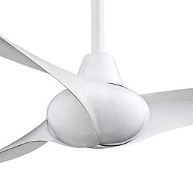 Image3 of 52" Minka Aire Wave White Finish Indoor Ceiling Fan with Remote more views