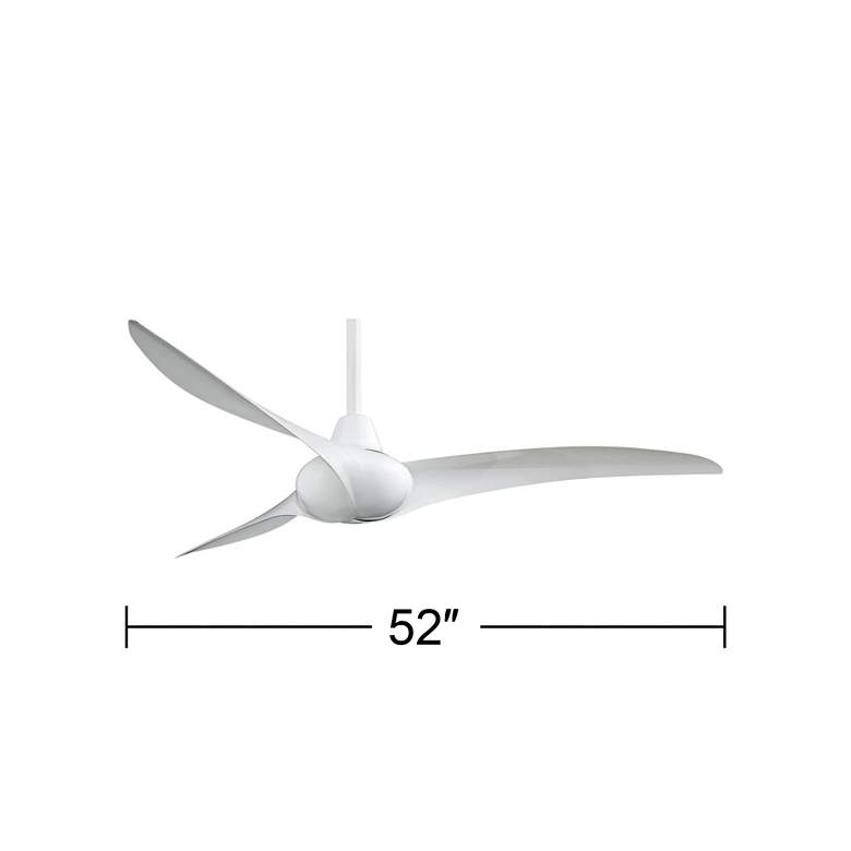 Image 5 52 inch Minka Aire Wave White Finish Indoor Ceiling Fan with Remote more views