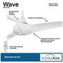 6_52" Minka Aire Wave White Finish Indoor Ceiling Fan with Remote more views