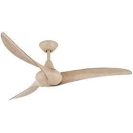 Image1 of 52" Minka Aire Wave White Oak Finish Indoor Ceiling Fan with Remote