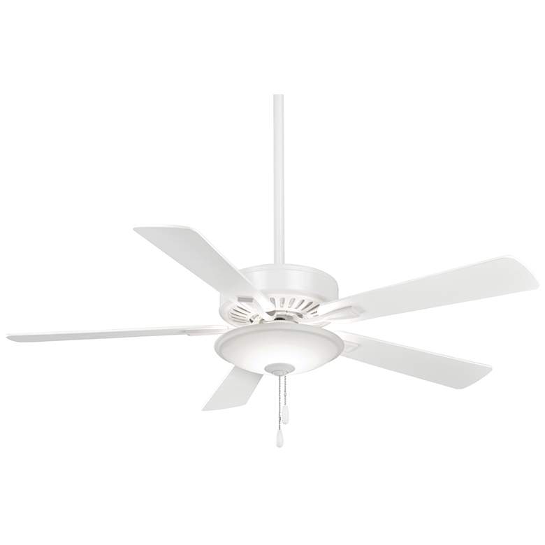 Image 2 52" Minka Aire White Finish LED Pull Chain Indoor Ceiling Fan