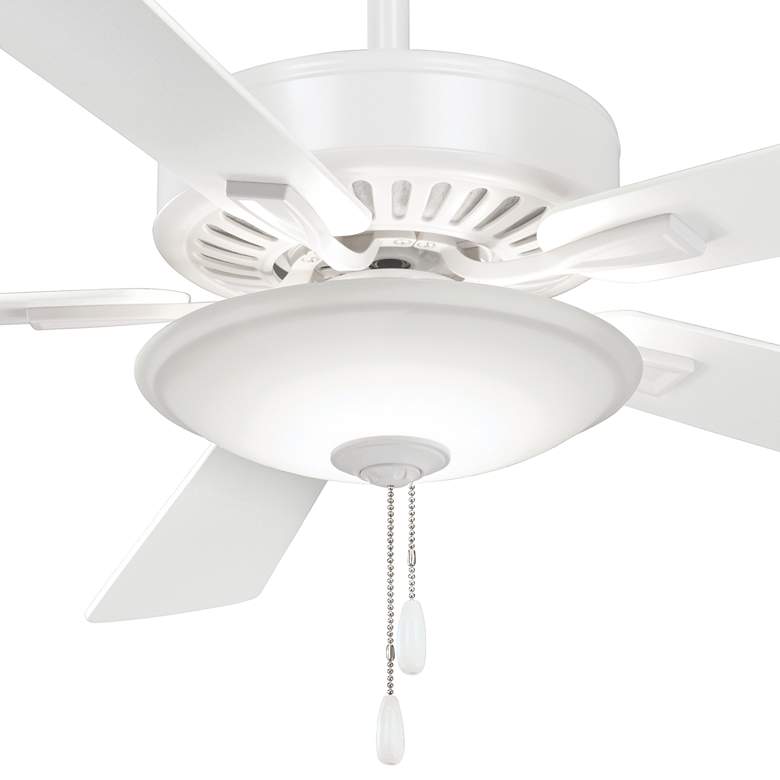 Image 3 52 inch Minka Aire White Finish LED Pull Chain Indoor Ceiling Fan more views