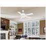 7_52" Minka Aire White Finish LED Pull Chain Indoor Ceiling Fan more views
