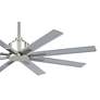 52" Minka Aire Xtreme H2O Brushed Nickel Wet Ceiling Fan with Remote