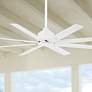 52" Minka Aire Xtreme H2O Flat White Wet Ceiling Fan with Remote