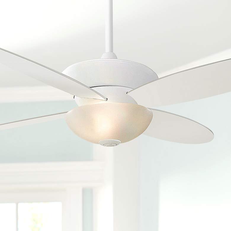 Image 1 52" Minka Aire Zen White Ceiling Fan
