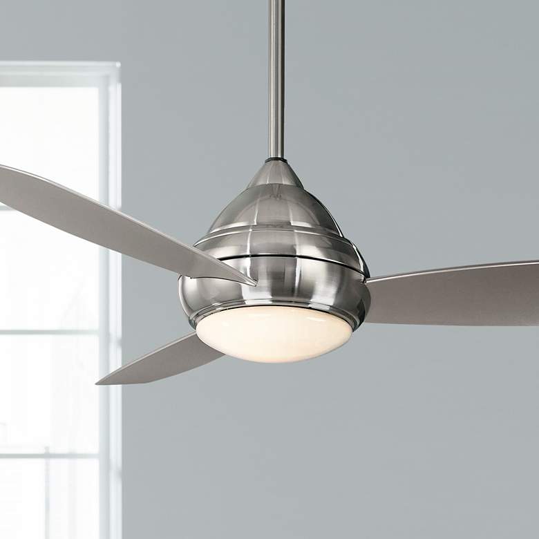 Image 1 52 inch Minka Concept I Wet Location Brushed Nickel Ceiling Fan