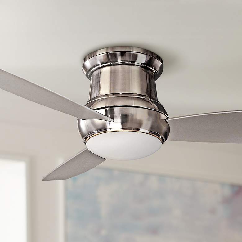 Image 1 52" Minka Concept II Brushed Nickel Outdoor Ceiling Fan