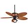 52" Minka Shangri La Vintage Rust Ceiling Fan