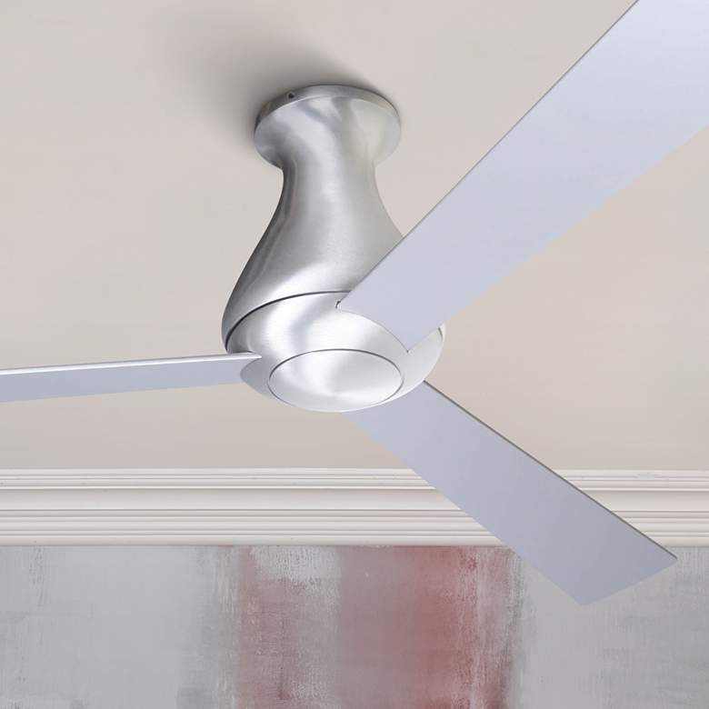 Image 1 52" Modern Fan Altus Aluminum Hugger Ceiling Fan with Wall Control