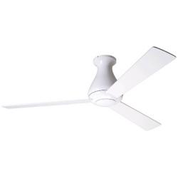 52&quot; Modern Fan Altus Gloss White Modern Ceiling Fan with Wall Control