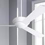 52" Modern Fan Altus Glossy White Ceiling Fan with Wall Control in scene