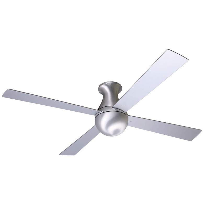Image 2 52" Modern Fan Aluminum Ball Hugger Ceiling Fan with Wall Control