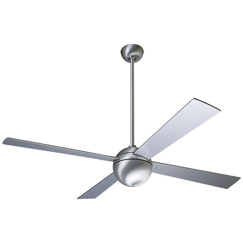 Image 2 52" Modern Fan Aluminum Finish Ball Ceiling Fan with Wall Control