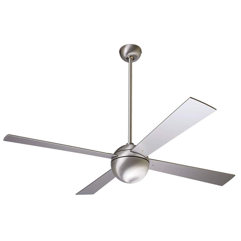 Image 2 52" Modern Fan Aluminum Finish Ball Damp Ceiling Fan with Remote