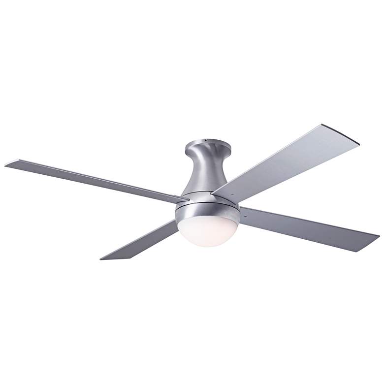 Image 2 52 inch Modern Fan Ball Aluminum Hugger LED Ceiling Fan with Wall Control