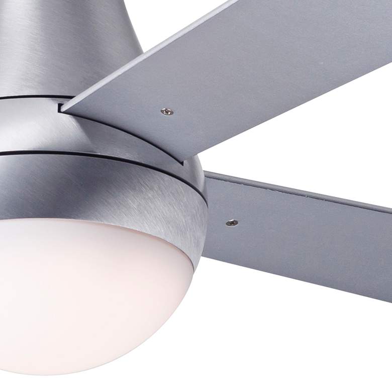 52&quot; Modern Fan Ball Aluminum Hugger LED Ceiling Fan with Wall Control more views