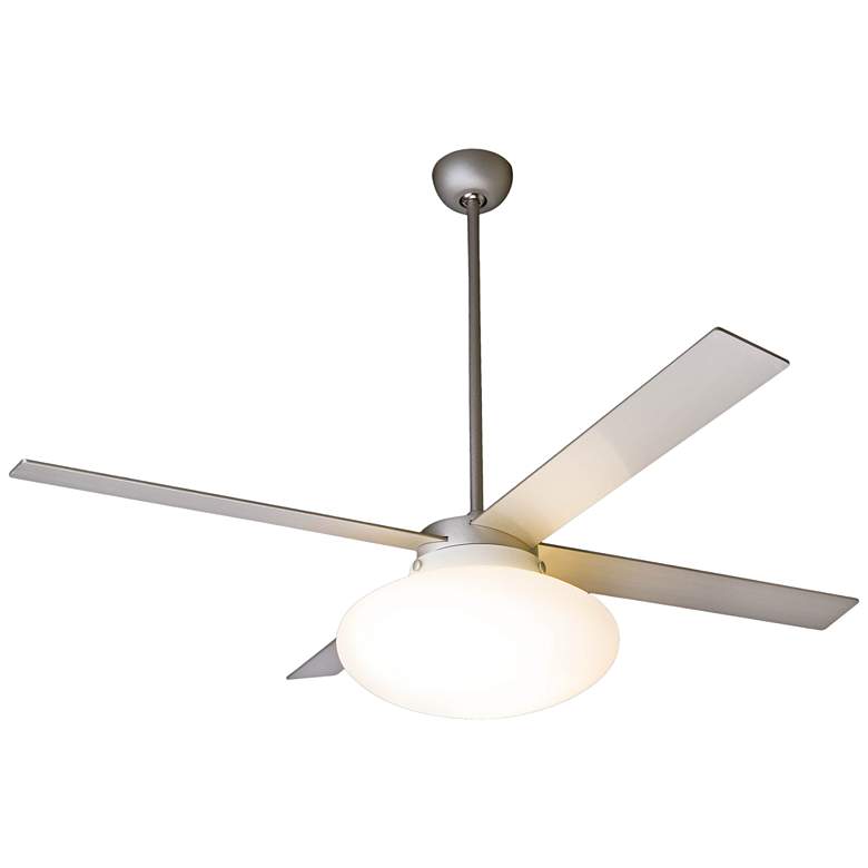 Image 1 52 inch Modern Fan Cloud Textured Nickel LED Ceiling Fan
