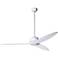 52" Modern Fan Company Plum Gloss White Ceiling Fan