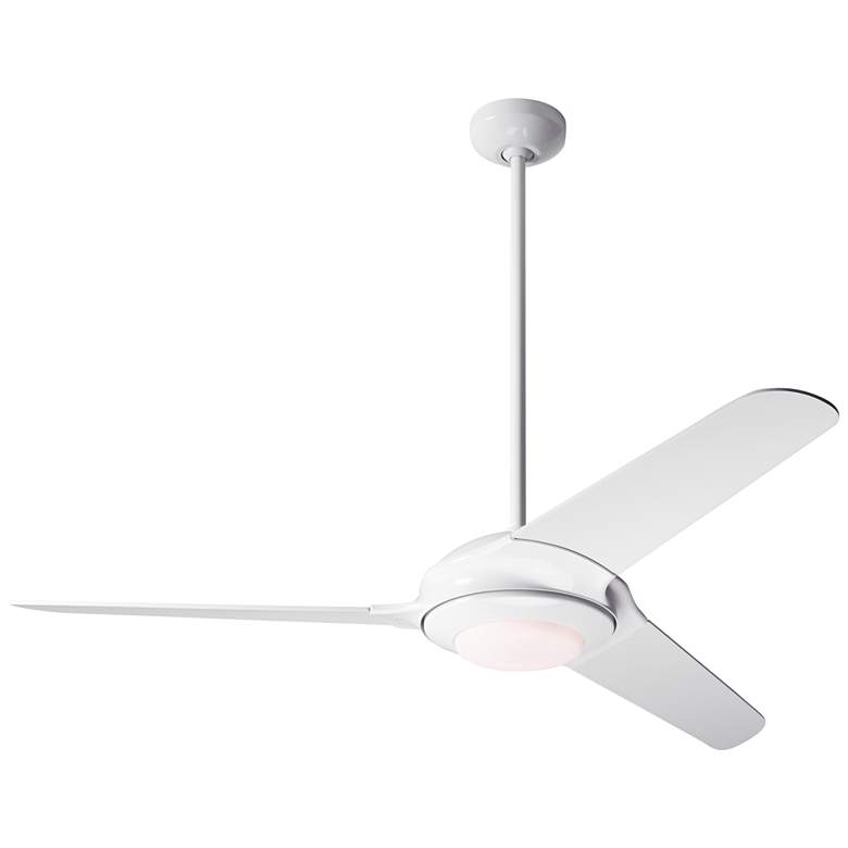 Image 2 52" Modern Fan Flow LED White Modern Indoor Ceiling Fan with Remote