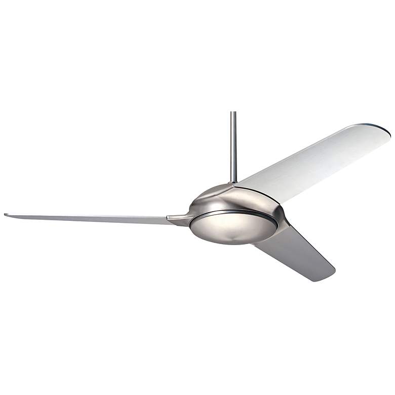 Image 2 52" Modern Fan Flow Matte Nickel Ceiling Fan with Wall Control