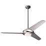 52" Modern Fan Flow Matte Nickel LED Ceiling Fan with Remote