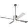 52" Modern Fan Flute Textured Nickel LED Ceiling Fan with Wall Control