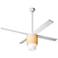 52" Modern Fan Halo Gloss White LED Ceiling Fan