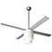52" Modern Fan Halo Textured Nickel LED Ceiling Fan