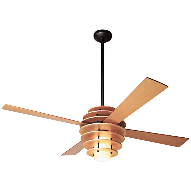 Image 2 52" Modern Fan Stella Maple 4-Blade LED Ceiling Fan with Remote