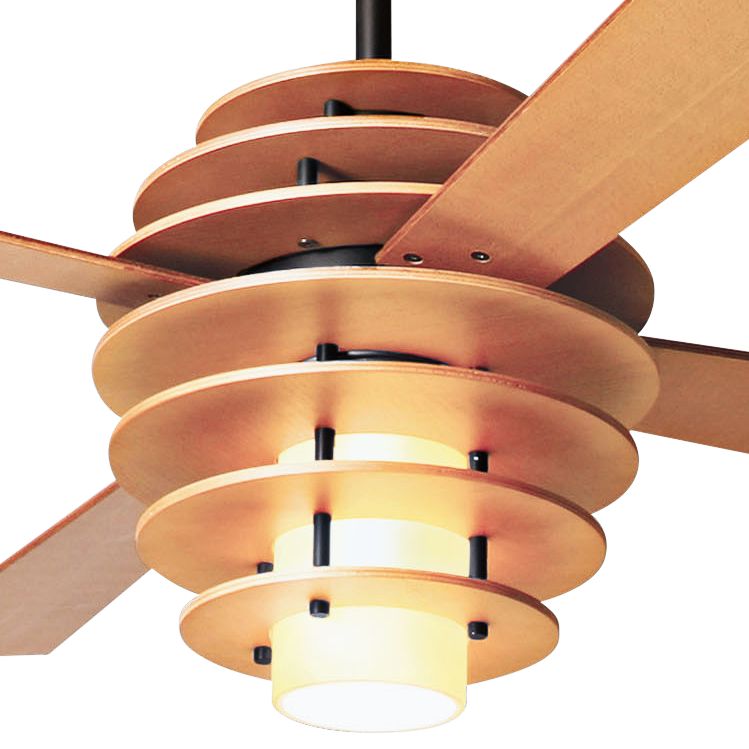 Image 3 52" Modern Fan Stella Maple 4-Blade LED Ceiling Fan with Remote more views