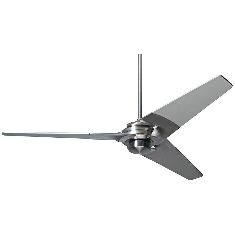 Image 2 52 inch Modern Fan Torsion Bright Nickel Ceiling Fan with Wall Control