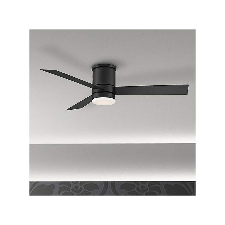 Image 2 52" Modern Forms Axis Black LED Smart Hugger Ceiling Fan